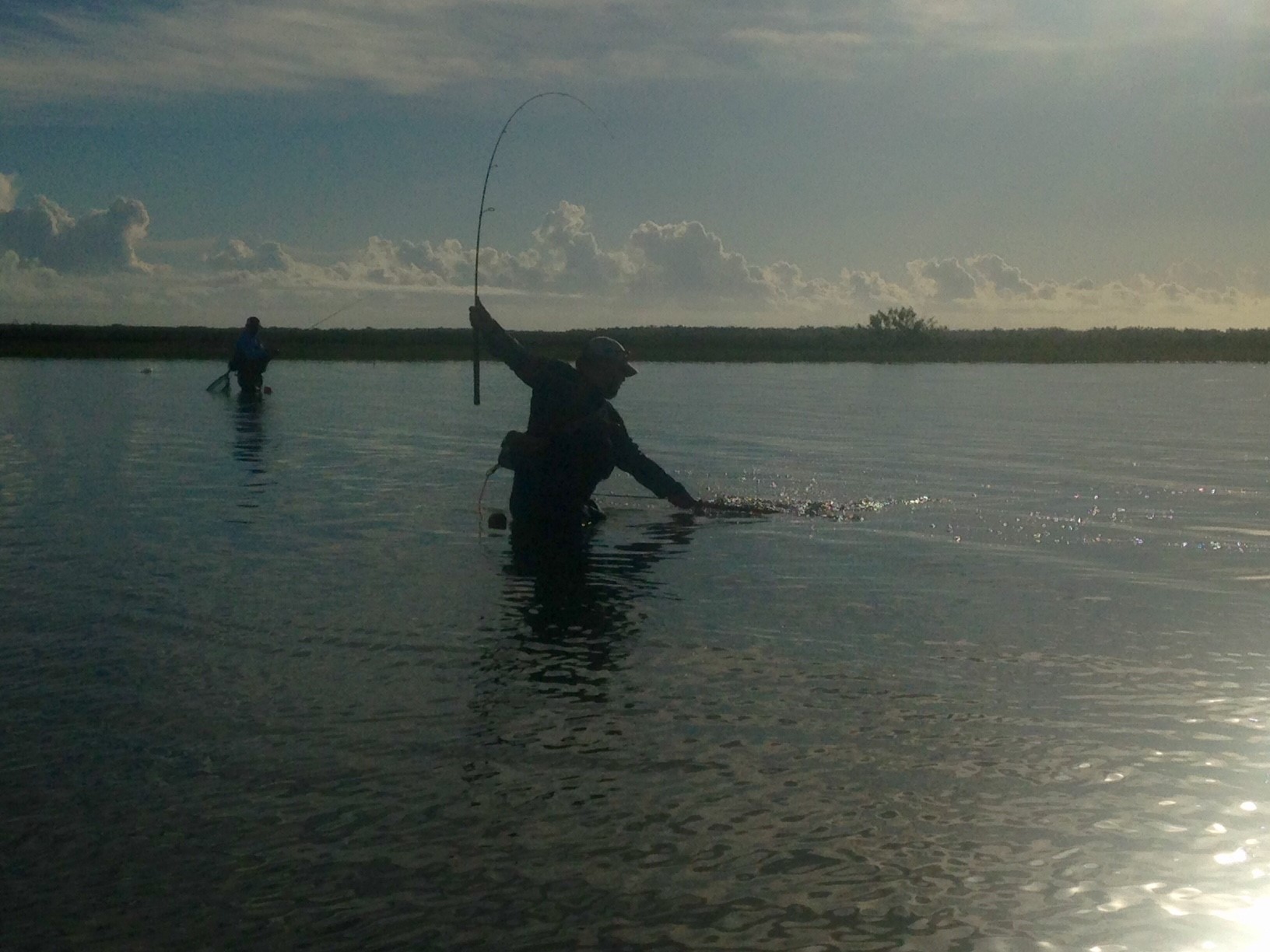 Wade fishing