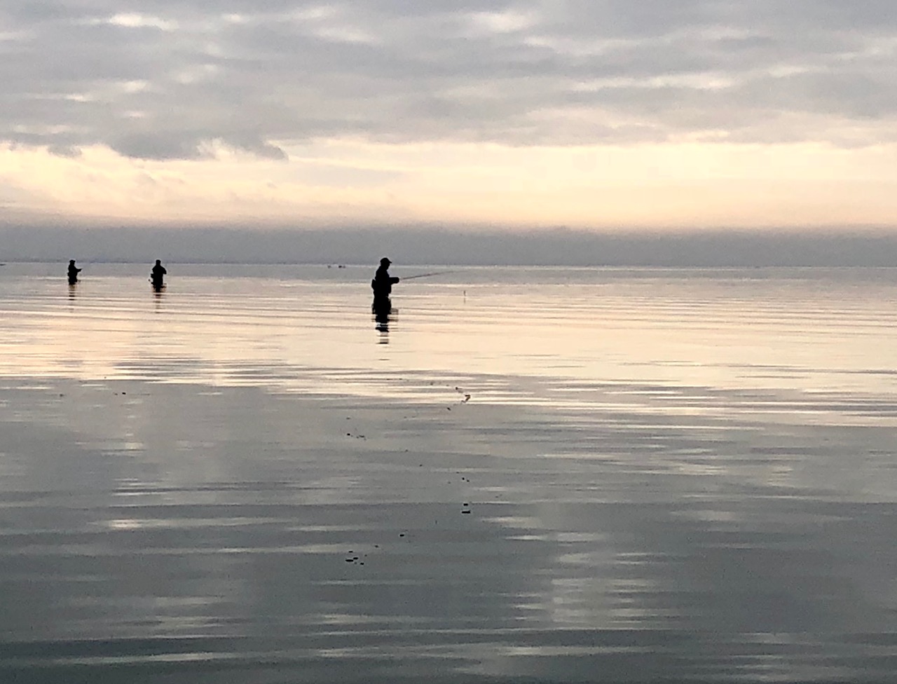 Wade fishing