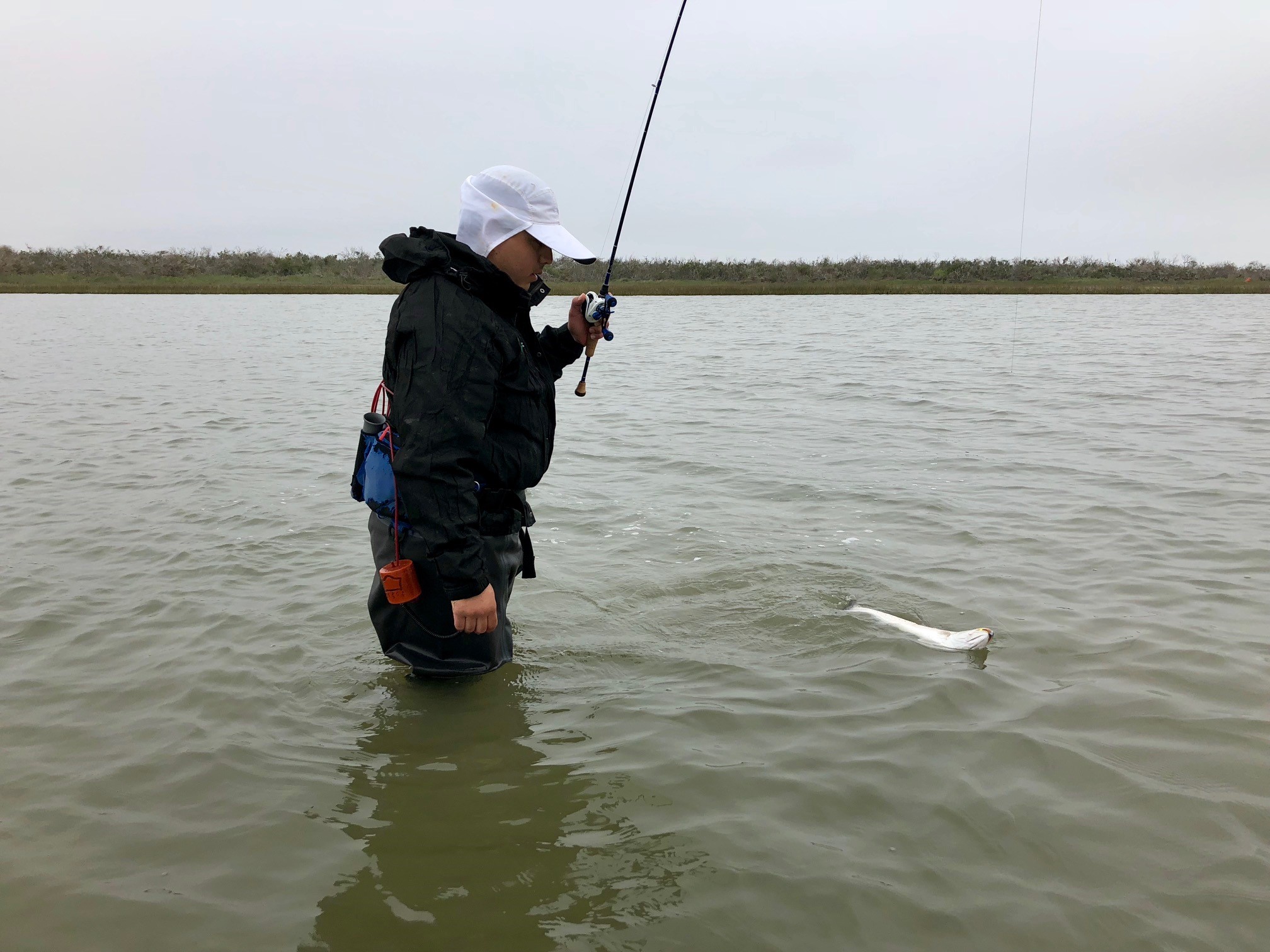 Wade fishing