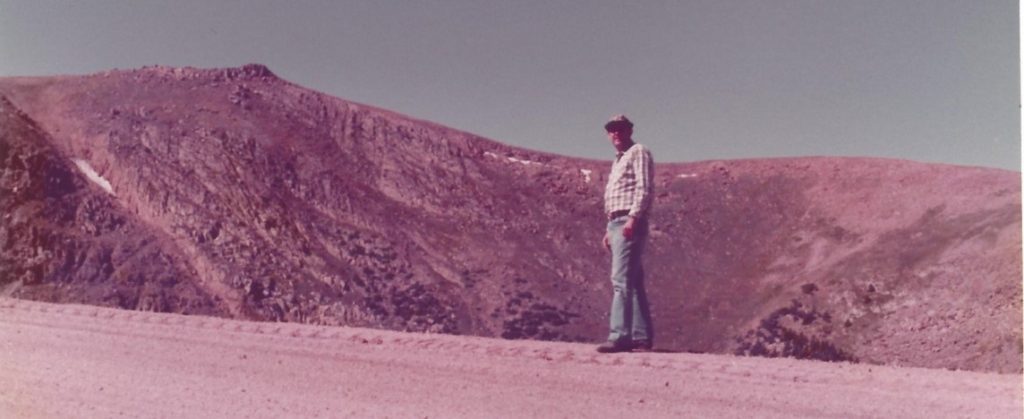 Clarence Scheel on Pikes Peak