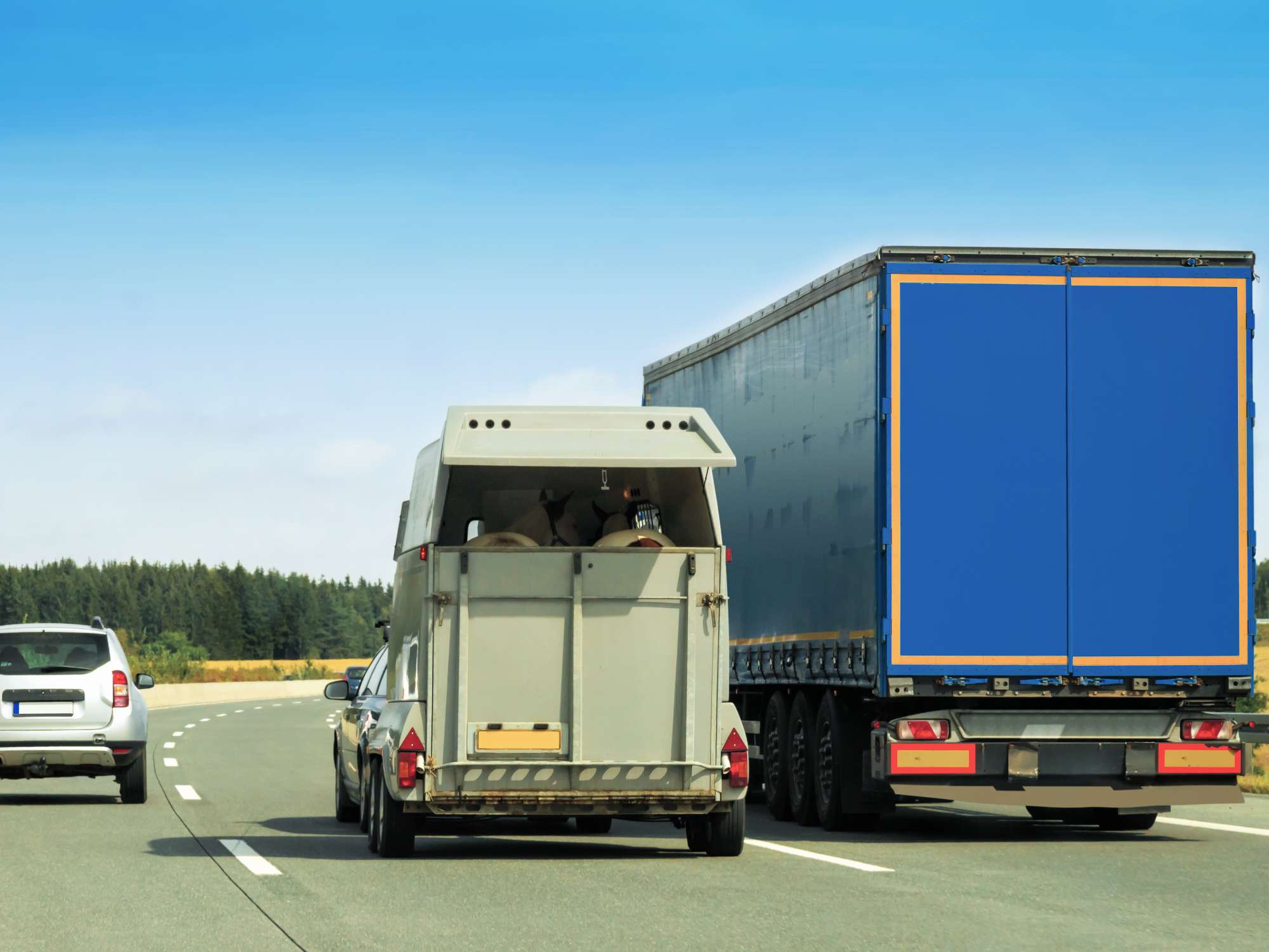Share the Road With Trucks and Trailers Safely