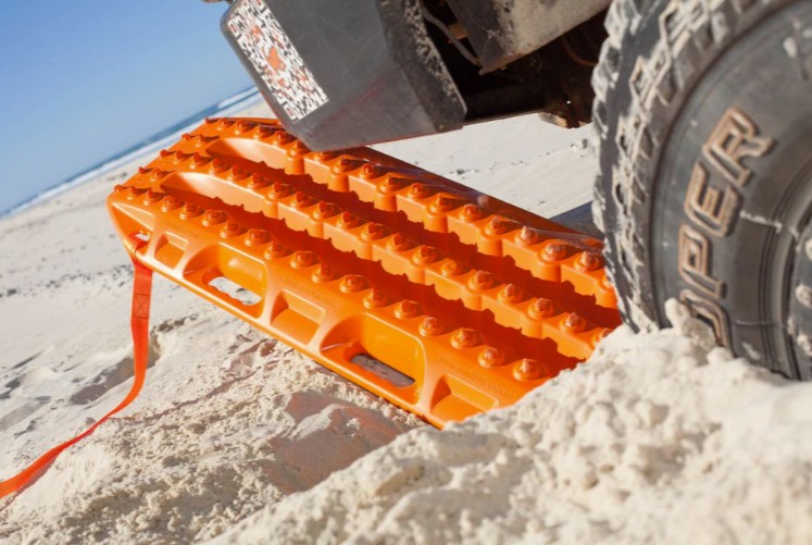recovery boards in sand