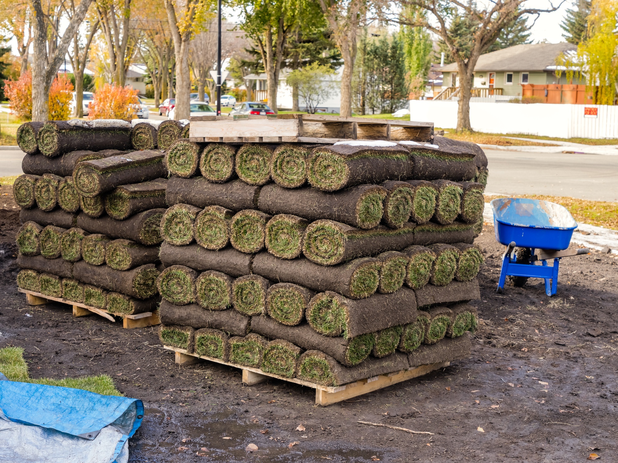 How To Stage Materials Before a Landscape Build